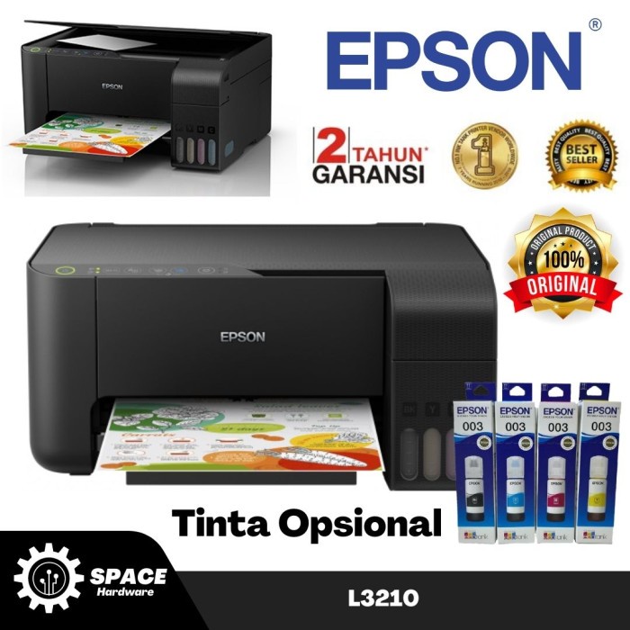 (BISA COD) EPSON PRINTER L3110 / EPSON / L3110 / PRINTER - L3210, TANPA TINTA