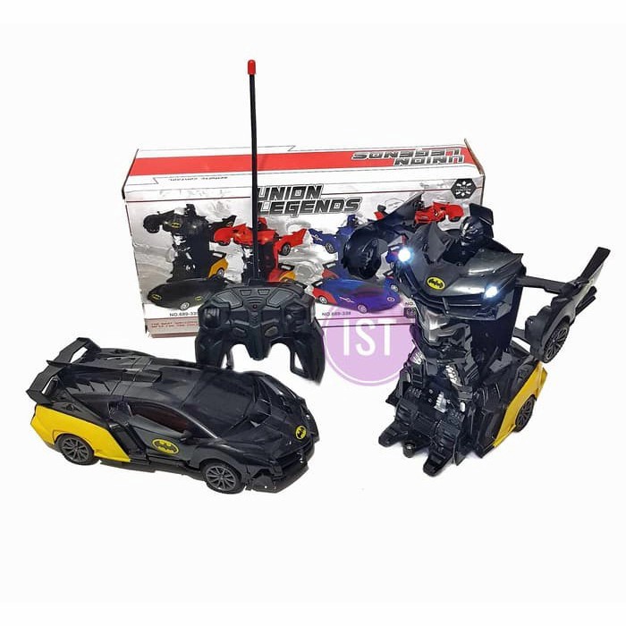 Mainan Mobil Robot Remote Control Mobil Remot RC Batman Spiderman Anak - BATMAN
