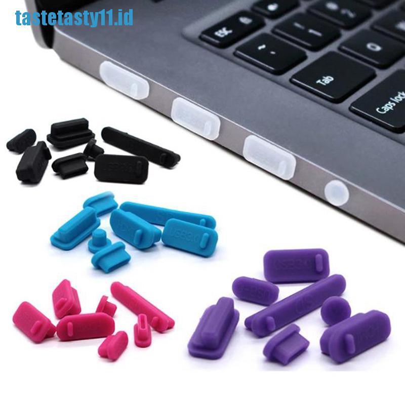 Tay 13Pcs / set Plug Silikon Cover Plug USB Anti Debu Untuk Laptop