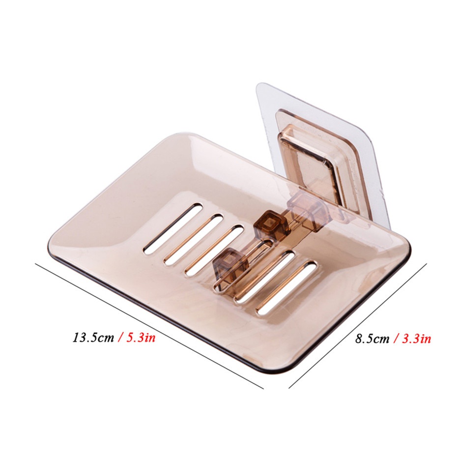 [Best Seller] Tempat Sabun Kamar Mandi Serbaguna Soap Drain Holder - Q-J741 - Transparent