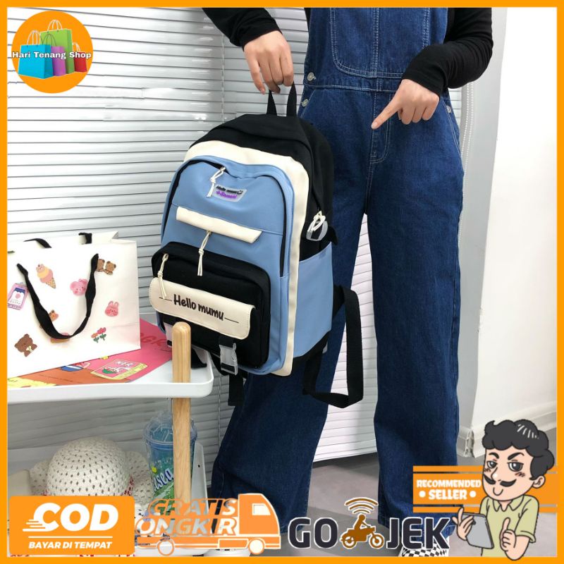 Tas Ransel Sekolah Anak Perempuan Backpack Anak Tas Anak Sekolah SD SMP SMA HT.001