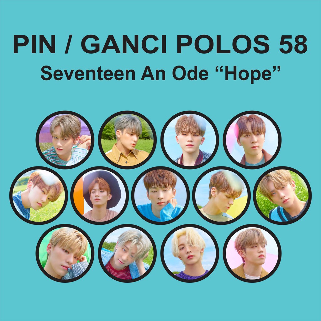 PIN / GANTUNGAN KUNCI POLOS 58 MM - Seventeen An Ode Hope