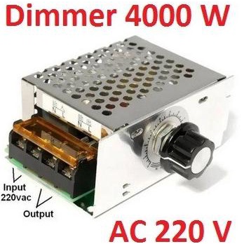 Dimmer SCR AC 220 Volt 4000 Casing Aluminium Dimmer 4000 W