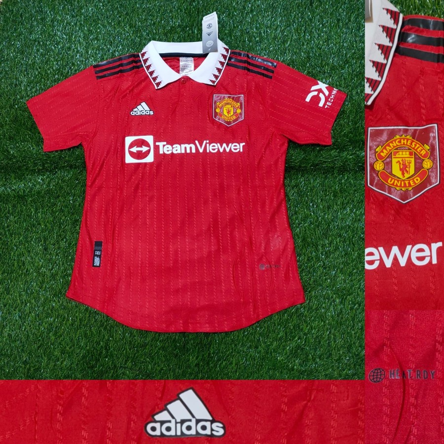 JERSEY SEPAK BOLA & FUTSAL MU. HOME PLAYER ISSUE 2022-2023 GRADE ORI