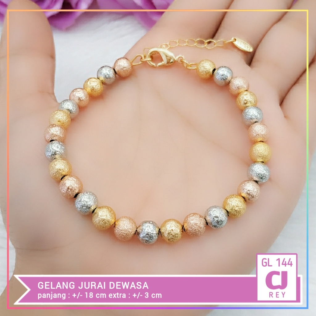 Gelang xuping Gelang dewasa jurai 3 warna perhiasan gelang wanita lapis emas gold GL 144