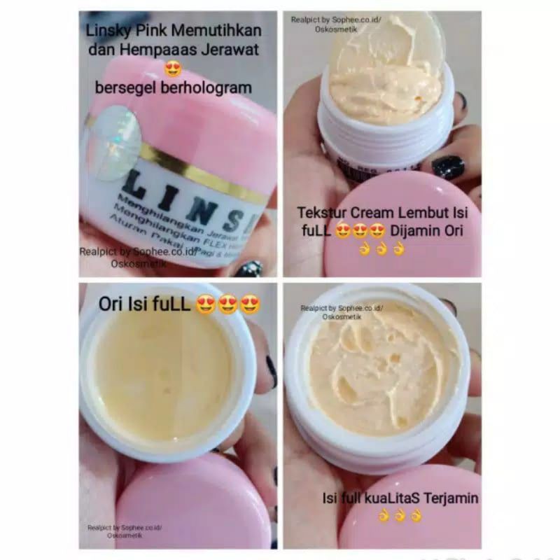 SEPAKET LINSKY PINK ISI 5 ORIGINAL 100%