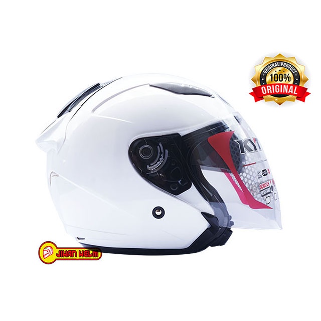 HELM / KYT / HELM KYT / KYT GALAXY / HELM KYT GALAXY WHITE TERMURAH-6