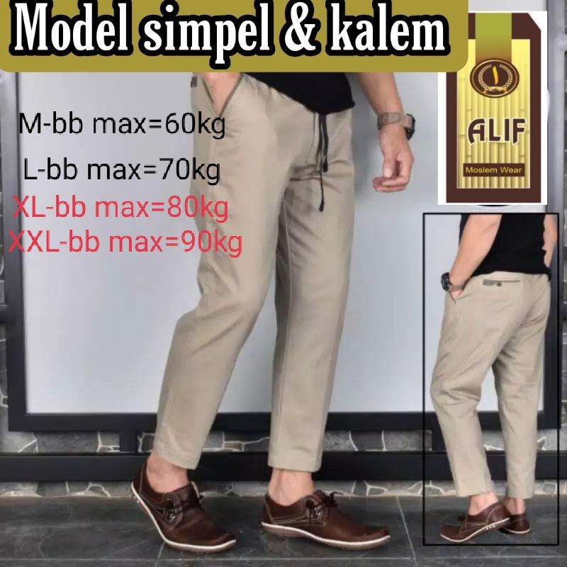 Celana panjang sirwal dewasa premium celana pria kain adem dan lebut celana panjang kasul