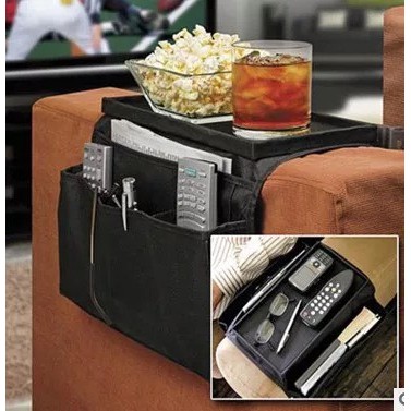 (BOW) Tas Gantungan Sisi Kursi Sofa Tempat Penyimpanan Barang Armrest Organizer Sofa