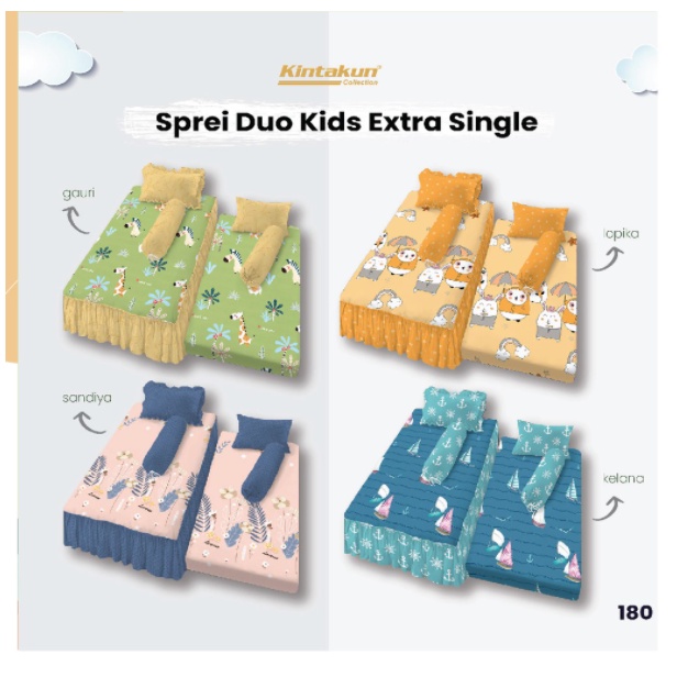 KINTAKUN Sprei 2in1 120x200 SORONG Gauri Bimala Kelana Lopika Niskala Nalendra - Single 120 SP DUO