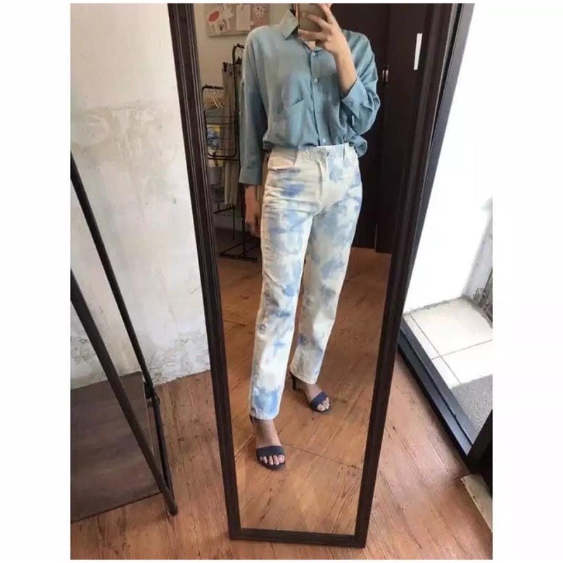 SAVANA BOYFRIEND JEANS /  CELANA JEANS TYE DIE