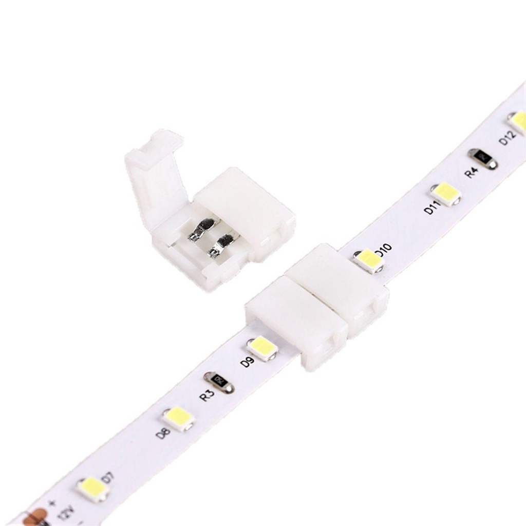 NICKOLAS1 Konektor Lampu Strip2/4/5 Pin Lampu Strip Kancing Konektor Sudut Untuk Kawat Extension LED Strip SMD 5050 RGB