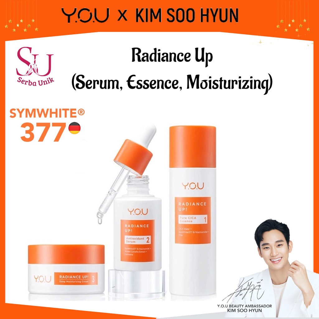 You Radiance Up Pure Cica Essence 100ml / Deep Moisturizing Cream 30g / Antioxidant Serum 20ml