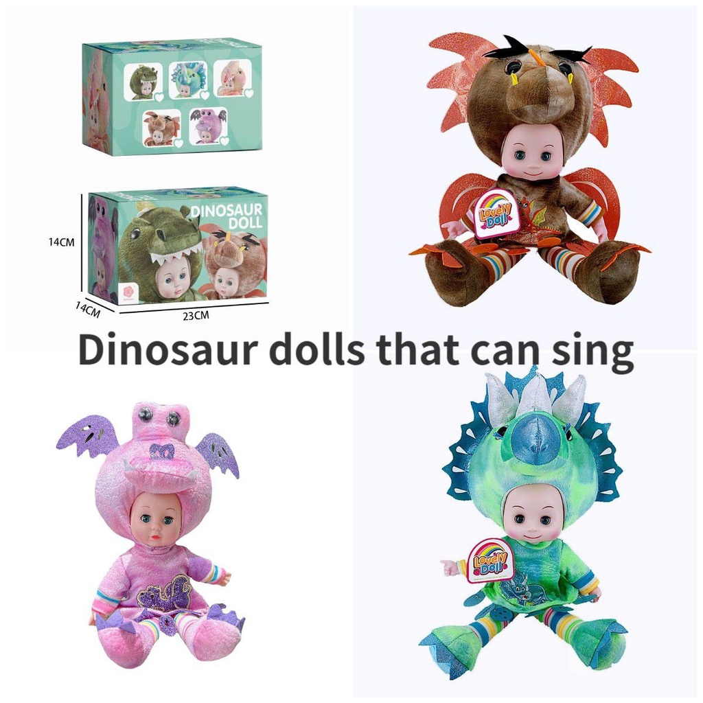 Mainan Fun And Musical Boneka Dinosaurus 16&quot; Singing Untuk Anak