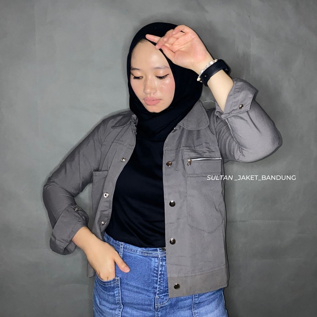 POLAND JAKET || POKET ZIPPY || JAKET WANITA