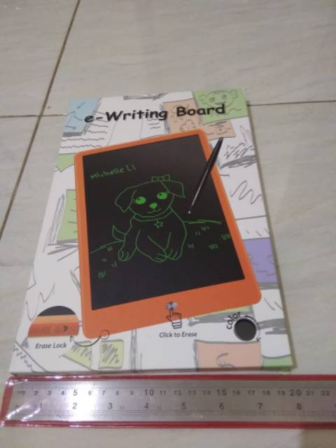 Papan Tulis Electic + Tombol penghapus / E - Writing Board