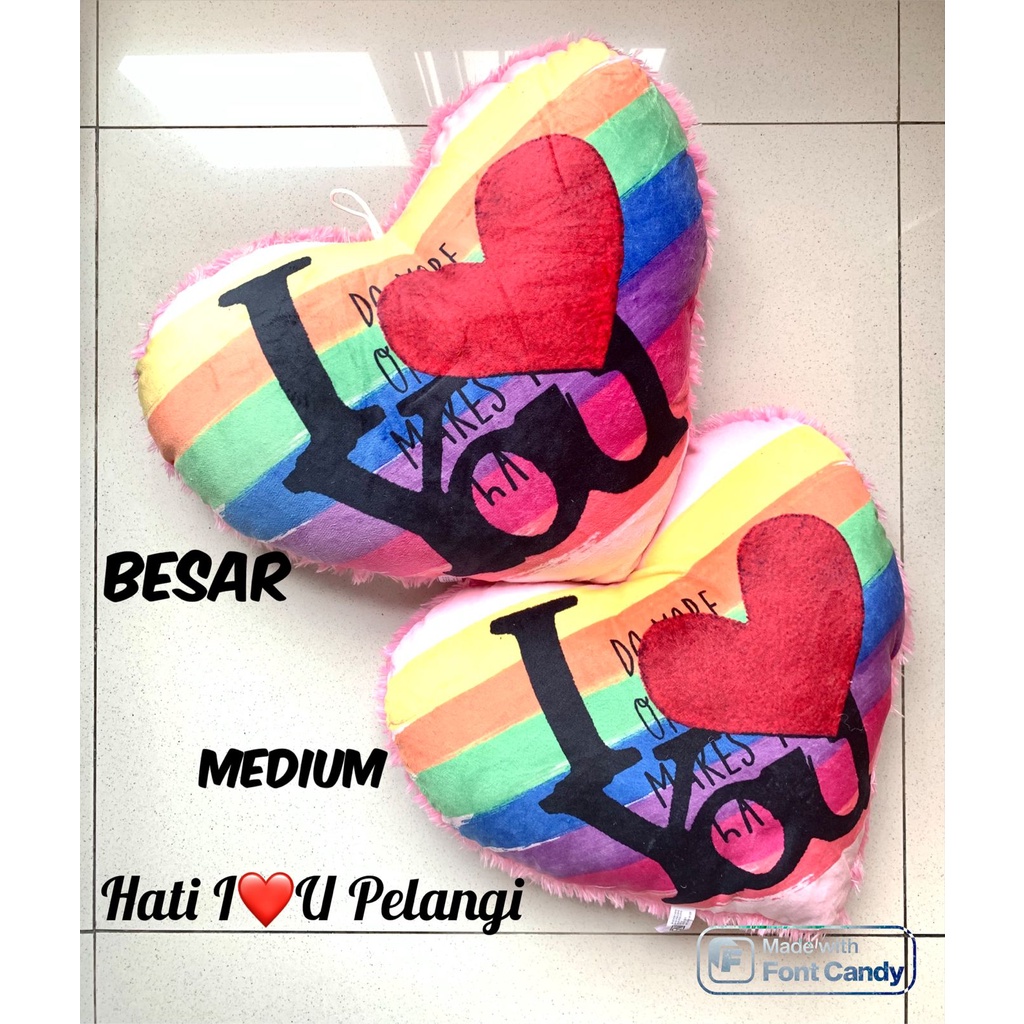 Kado Valentine Bantal Hati Love Spesial Valentine Limited Edition