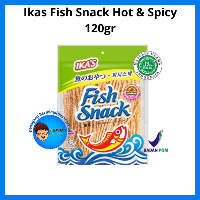 

Ikas Fish Snack Hot & Spicy 120gr / Snack Lidi Ikan