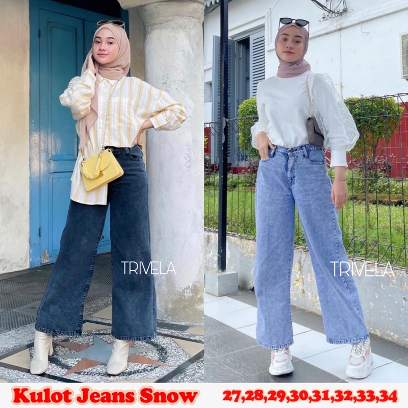 Kulot Jeans Highwaist Snow