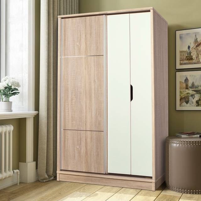 Aira_Furniture Lemari sliding kombinasi pintu engsel Kuat Kokoh Elegan