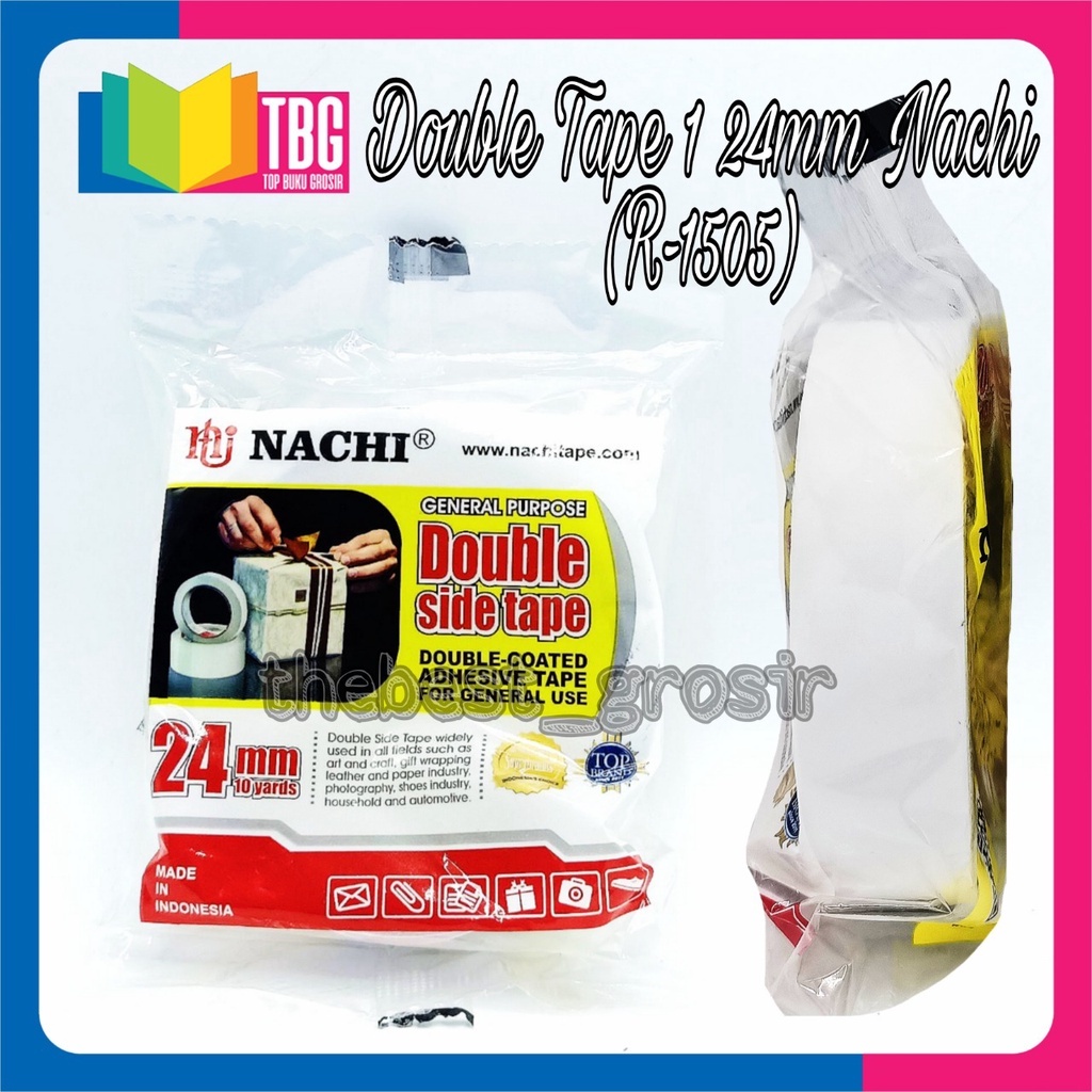 

1 ROLL DOUBLE TAPE 1 24MM NACHI / DOUBLE SIDE TAPE NACHI / DOUBLE COATED ADHESIVE TAPE NACHI (1505)