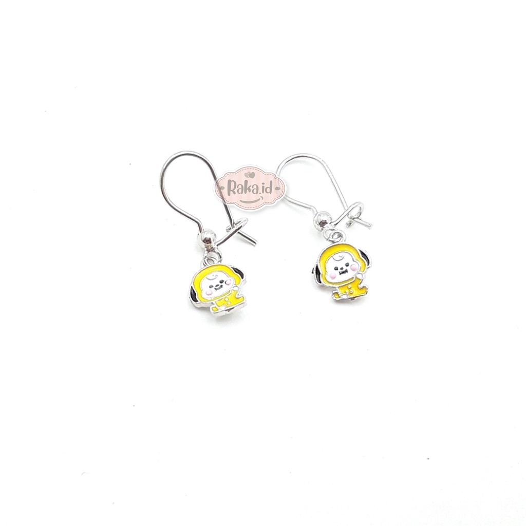 Anting Clip / Klip Motif Kepala Chimmy BT21 Perhiasan Aksesoris Wanita 939