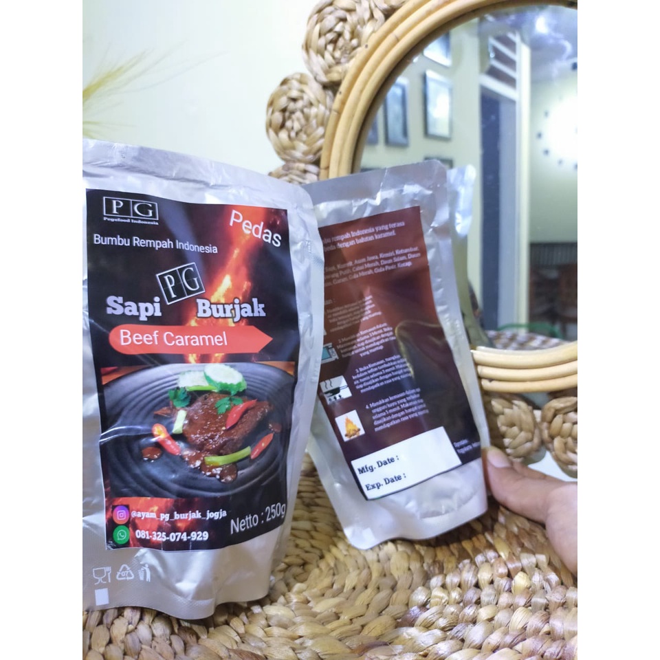 

Sapi Burjak Beef Caramel Pedas - Daging Sapi Instan Tahan 9 Bulan