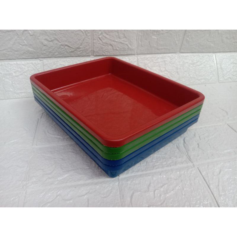 3 pcs Nampan Plastik Nampan Saji Nampan kotak