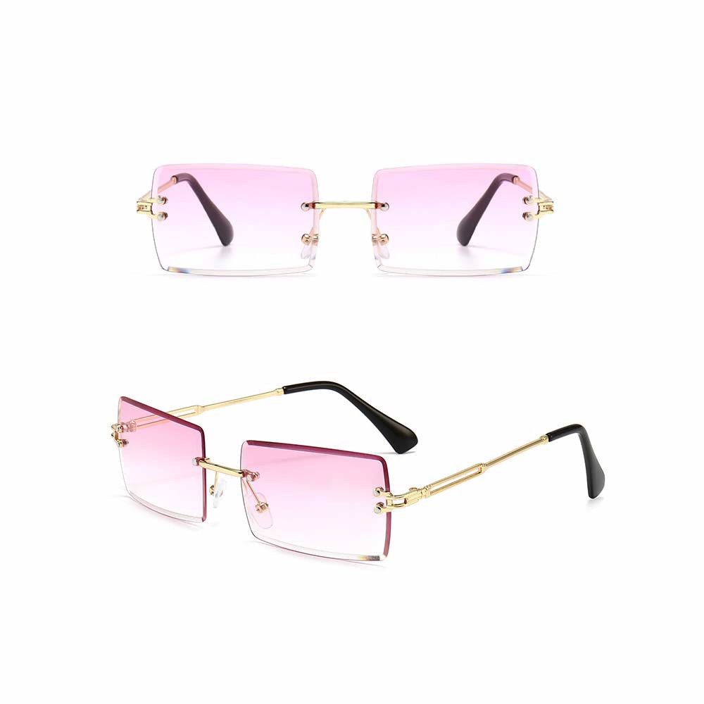 Kacamata UV400 [ Pink ] Anti Radiasi - Sunglasses Pria &amp; Wanita Korea - HM8102