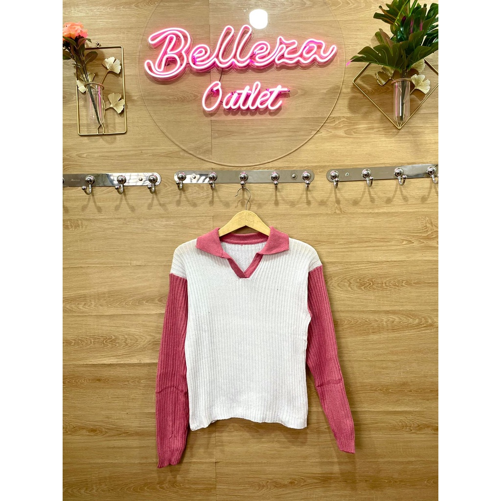 Zelline Official Blouse Rajut Wanita Croope Terbarr