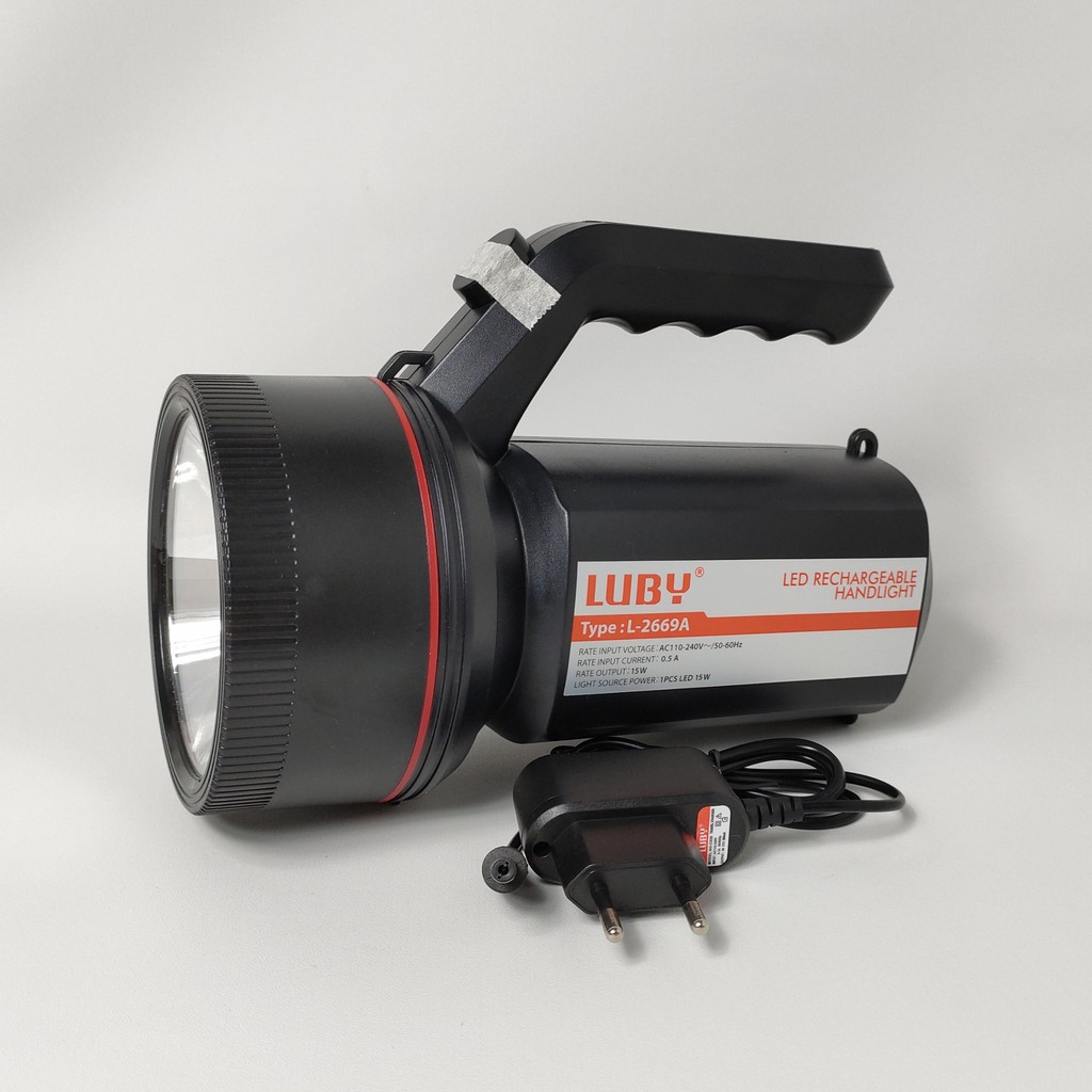 Luby L-2669A Senter Tangan / HandLight 15 Watt Daya Tahan Hingga 18 Jam