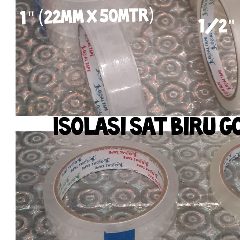 

Isolasi SAT 1" (22mm x 50mtr) Biru GOAL TAPE