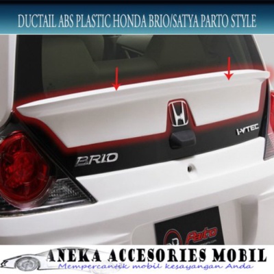 Unik Ducktail ABS Plastik Mobil Honda Brio Parto Style sudah termasuk pengecatan Berkualitas
