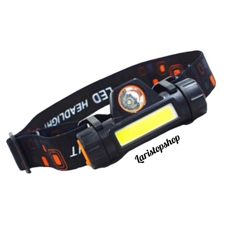 Senter Kepala LED Charger XPE Super Terang 2 in 1 / Headlamp COB Recharger / Senter Kepala Mini Super Terang / Senter Kepala Multifungsi Rechargeable / SENTER KEPALA LED CAS