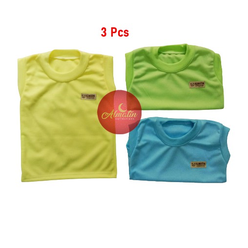 3pcs Oblong Kutung Singlet Polos