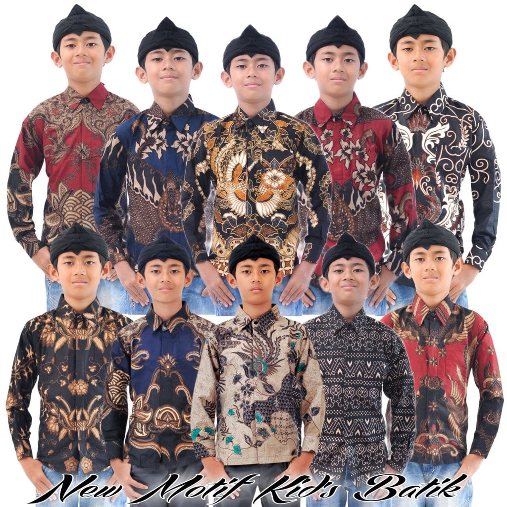 KEMEJA BATIK ANAK COWOK 2-13 TH //BAJU BATIK ANAK COWOK//BATIK ANAK LAKI LAKI