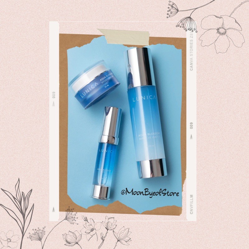 Paket Pelembap LUNICA Aqua Blossom Package / SERUM Lunica