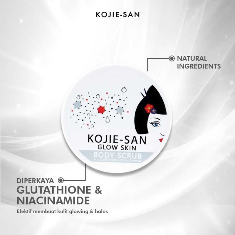 KOJIE SAN BODY SCRUB GOAT MILK/KOJIC/GLOW 250GR [𝗕𝗣𝗢𝗠]