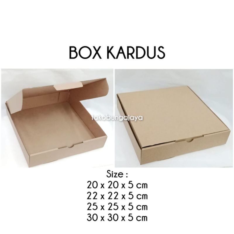 

BOX KARDUS TINGGI 5CM (5pc)/KOTAK KARTON