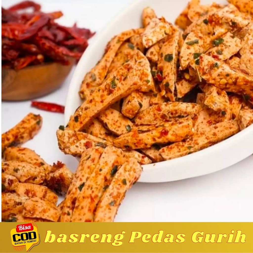 Basreng Baso Goreng Kriuk Gurih Pedas Daun Jeruk Renyah 1kg