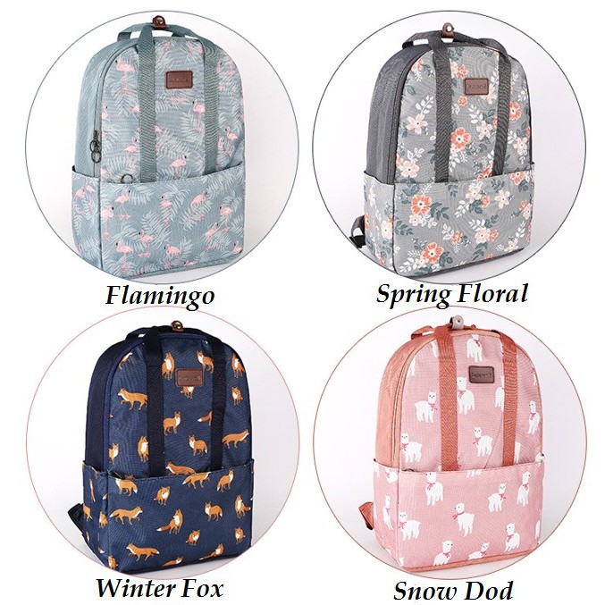 Travelmate Weekeight Charming Water Resistent Backpack Ver 2 / Tas Ransel Motif