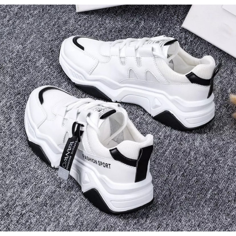 12.12 SEPATU SNEAKERS WANITA WANWO FASHION SPORT TALI