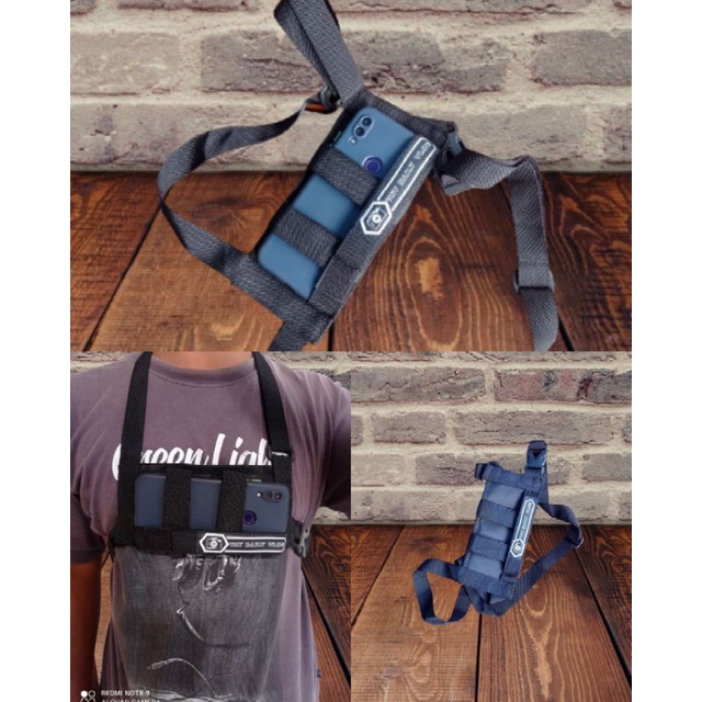 chest belt hp-holder handphone camera vlog-holder hp-tas dada yutuber-tas yutuber-tas youtuber-chest