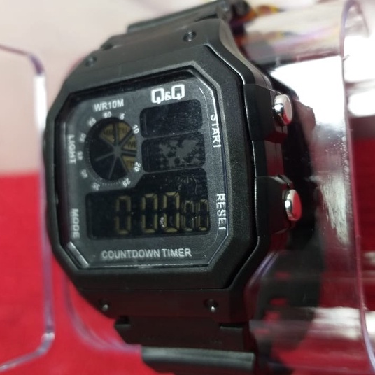 Jam Tangan Pria Cowok QQ Ori Original Digital Model Casio Segi Qq