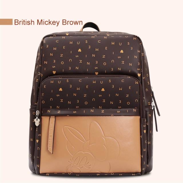 Tas Ransel Asi  Mummy Mommy Baby Diaper DISNEY Bag Bayi Waterproof Multifungsi BRITISH SERIES ORI