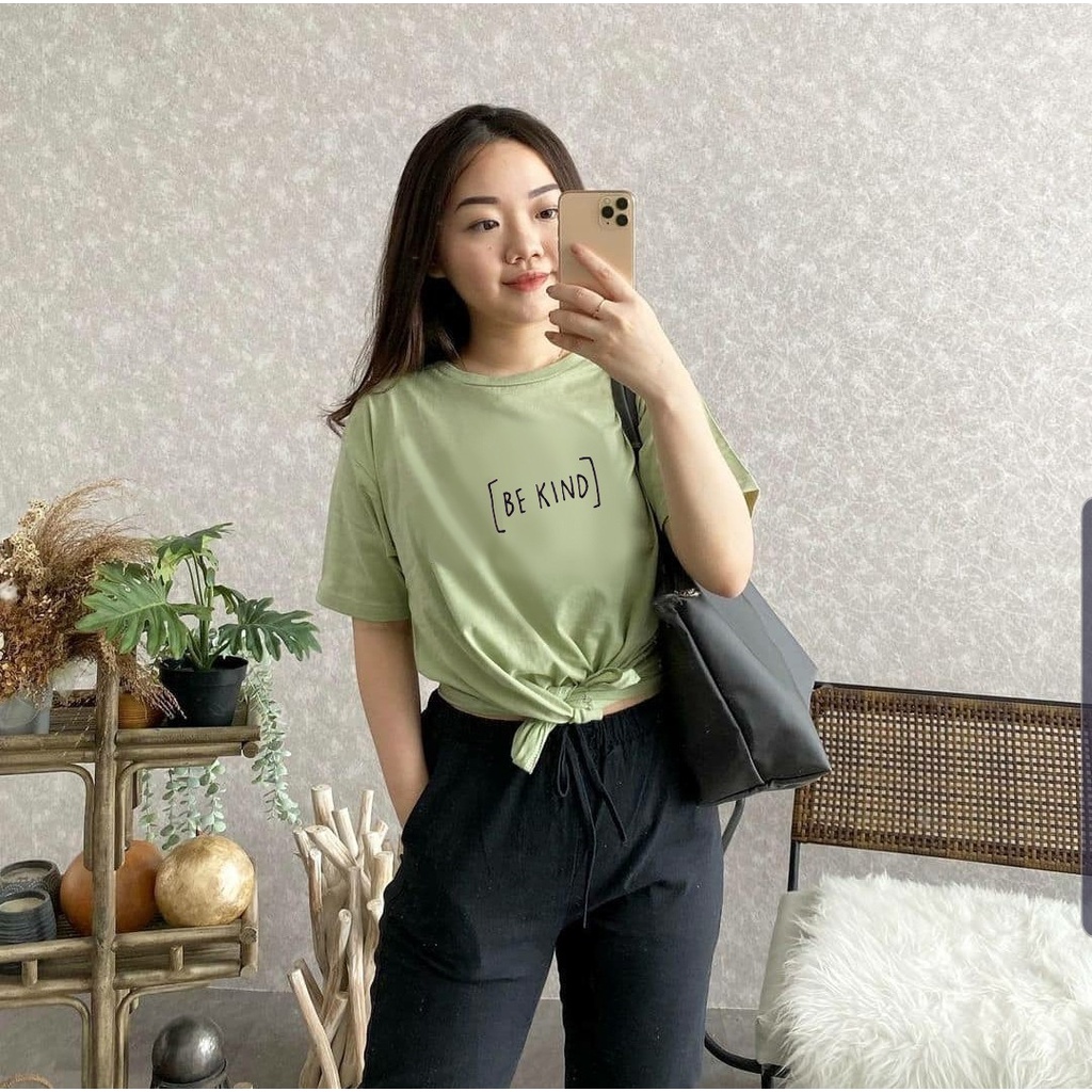 MYSTIQUE.ID-BAJU KAOS BE KIND T-SHIRT LUCU DAN AESTHETIC