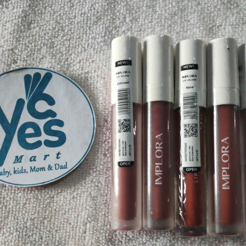 Implora Lip Velvet Cream Lipstik Cair Naive Honest Serenity Fearless Attractive Extrovert