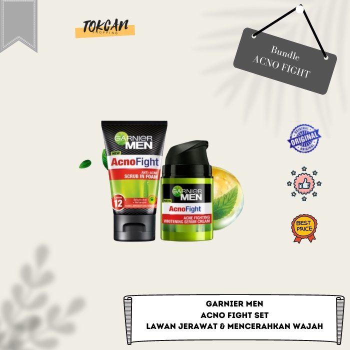 Garnier Men Acno Fight Set - Bundle Paket Ganteng