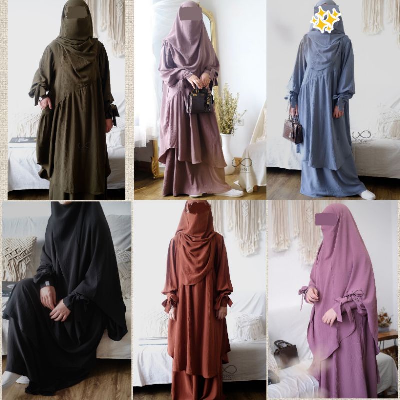 Tunik Set LANA SERIES by Sofni (Abaya/gamis, Tunik set, French Khimar instan)