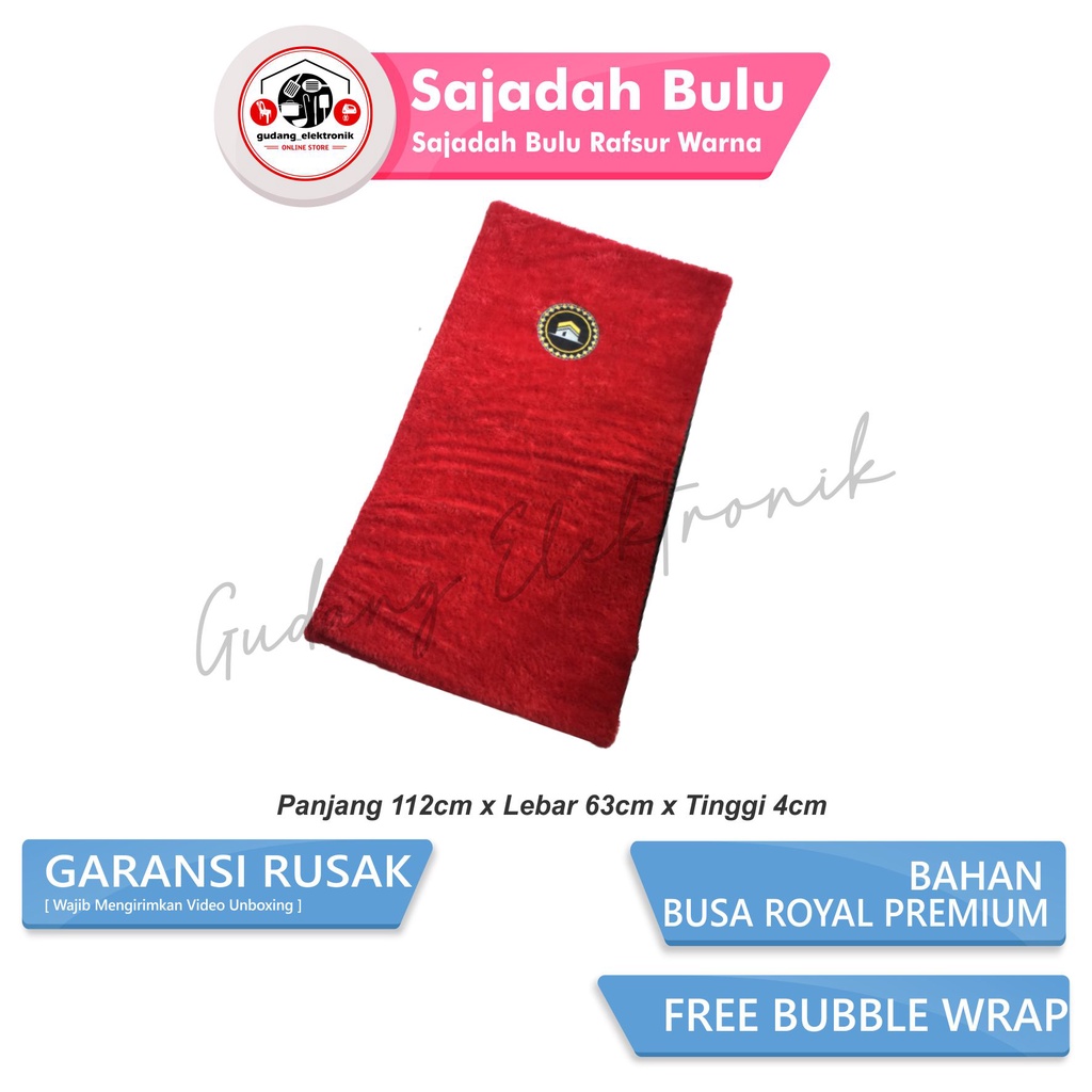 Sajadah Bulu Sajadah Empuk Farsur Warna SAJADAH BULU